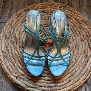 Nine West Blue Strappy Sandals